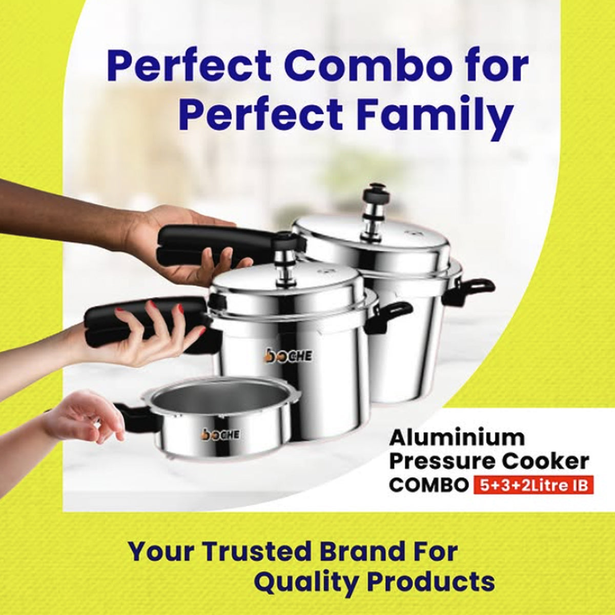 Boche Aluminium Pressure Cooker Combo